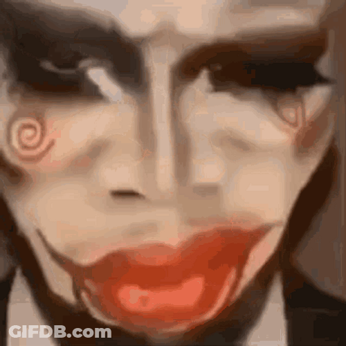 Jigsaw Plum Lips GIF