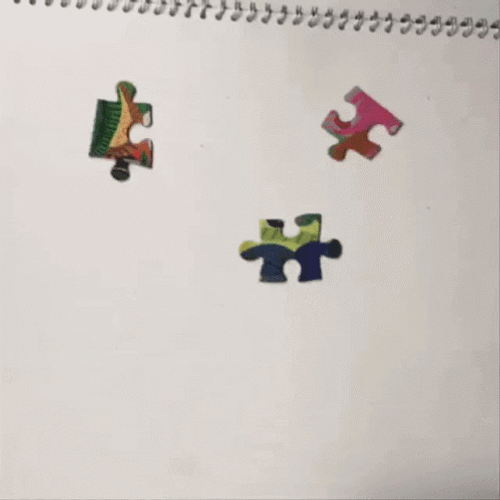 Jigsaw Puzzle Of Animals Time Lapse GIF
