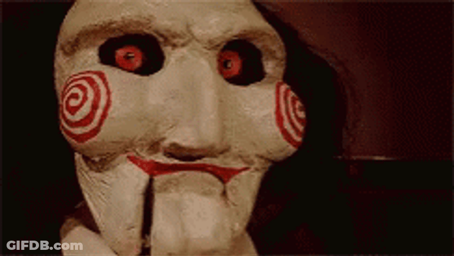 Jigsaw Red Eyes GIF