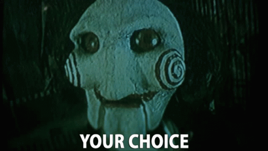 Jigsaw Saw Movie Mask GIF
