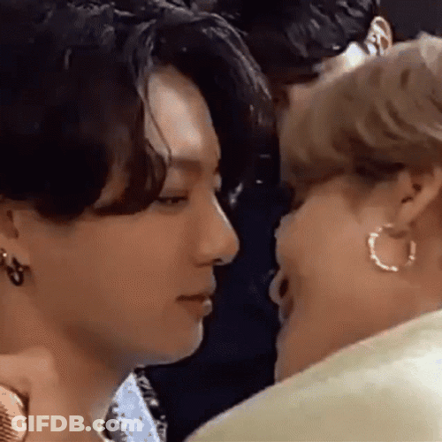 Jikook Almost Kissed GIF