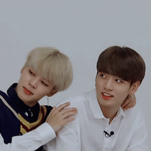 Jikook Jimin Leaning Sweetly GIF