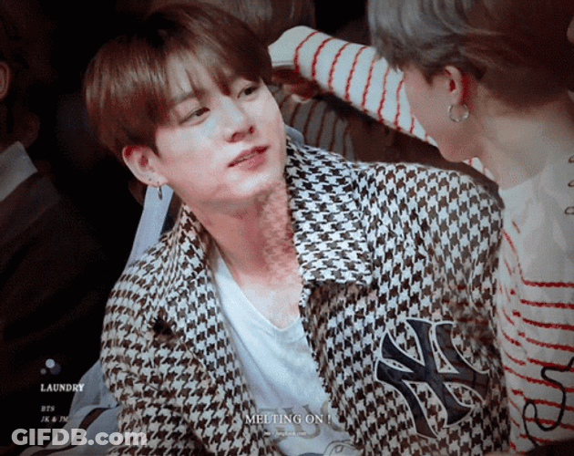 Jikook Jimin Sitting With Jungkook GIF