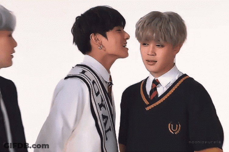 Jikook Jungkook Teasing Jimins Ear GIF