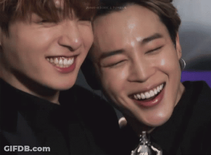 Jikook Laughing Together GIF