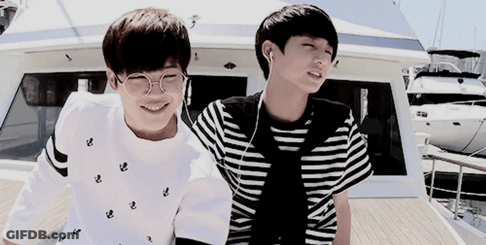 Jikook Listening To Music GIF