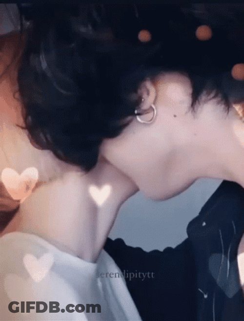 Jikook Soft Cuddling & Hiding GIF