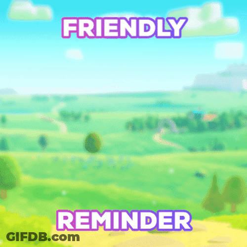 Jill Icon Giving Friendly Reminder GIF