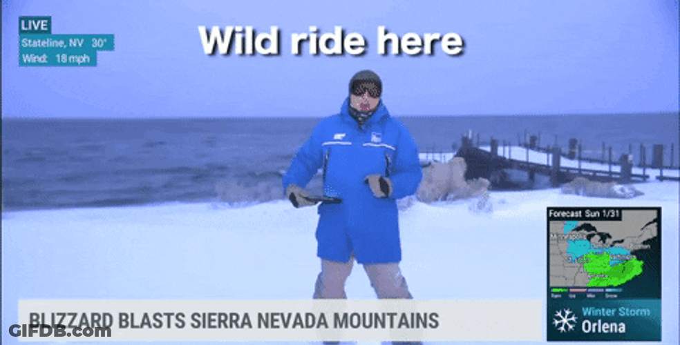 Jim Cantore Sierra Nevada Report GIF
