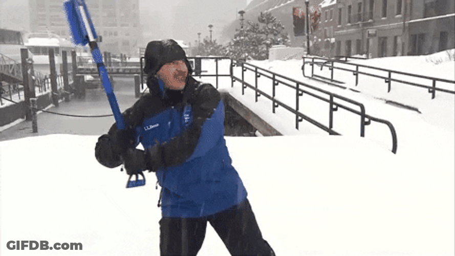 Jim Cantore Snow Hit GIF