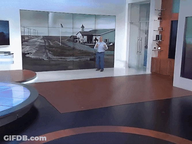 Jim Cantore That Was Close GIF