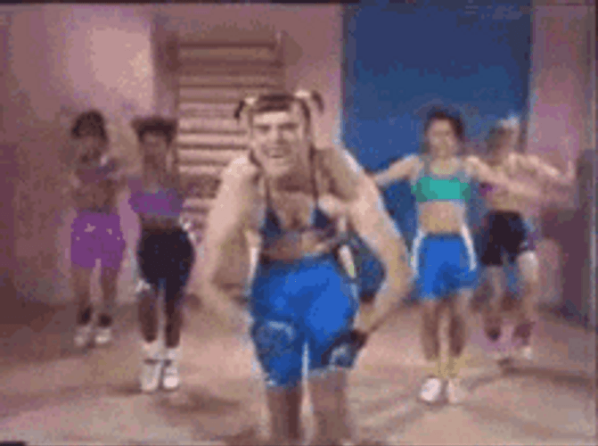 Jim Carrey Aerobic Dance GIF