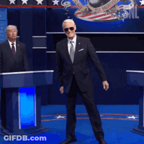 Jim Carrey As Joe Bidden Shots Fired GIF