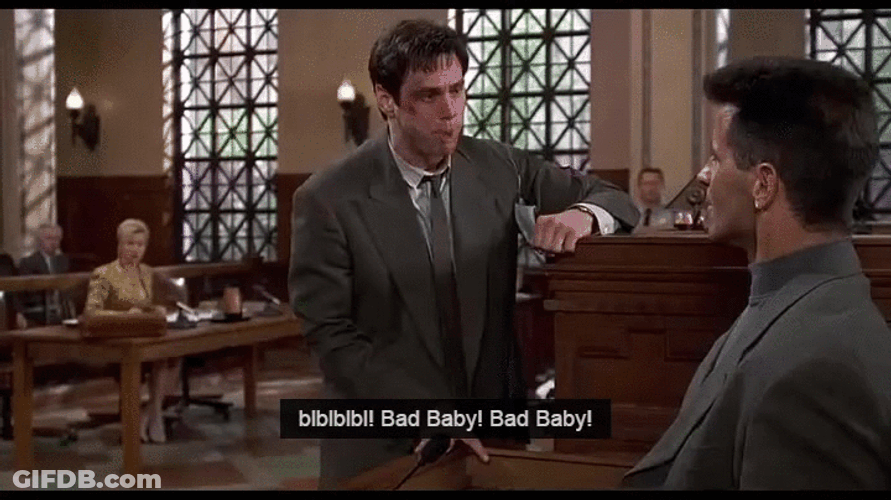Jim Carrey Bad Baby Funny Faces GIF