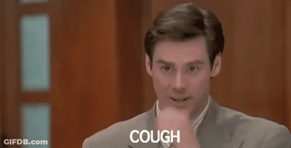 Jim Carrey Cough Ahem GIF