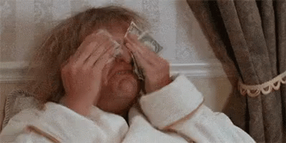 Jim Carrey Crying With Money GIF