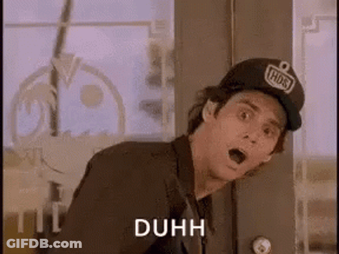 Jim Carrey Duh Expression GIF