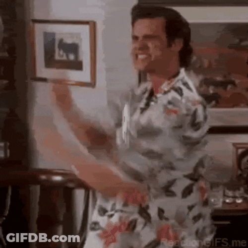 Jim Carrey Exaggerated Hump Day Dance GIF