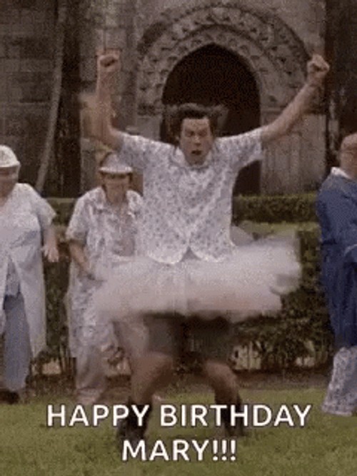 Jim Carrey Happy Birthday Mary Funny Greeting GIF
