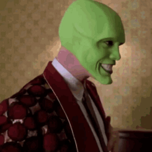 Jim Carrey Mask Shh GIF