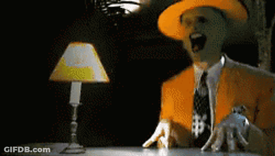 Jim Carrey The Mask Awooga Reaction GIF