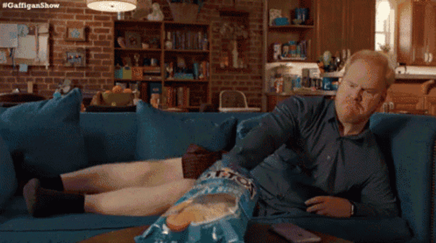 Jim Eating Chips GIF