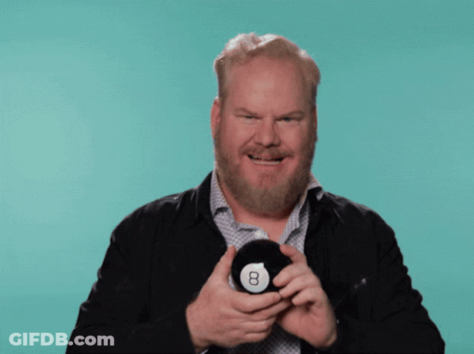 Jim Gaffigan Magic 8 Ball GIF