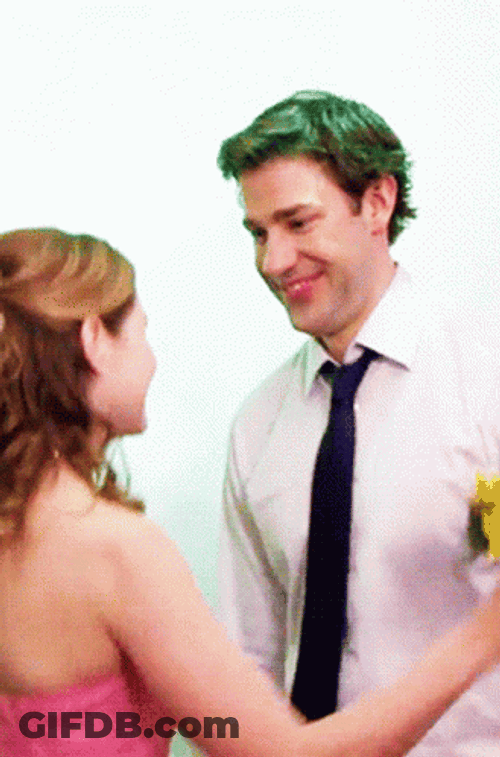 Jim Halpert And Pam Romantic Couple GIF