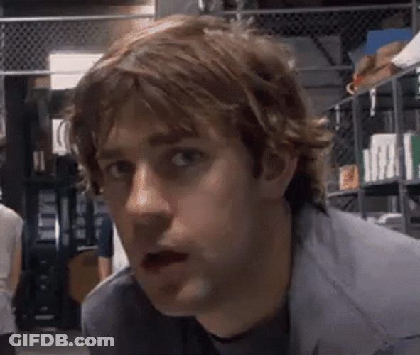 Jim Halpert Big Sigh GIF