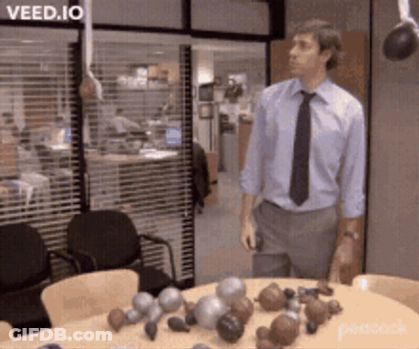 Jim Halpert Office Work Anniversary Surprise Party GIF