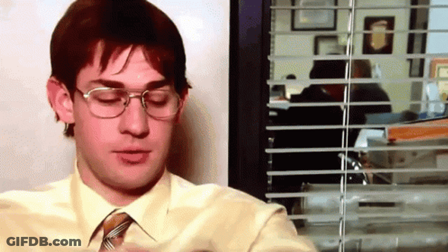Jim Halpert The Office Watch GIF