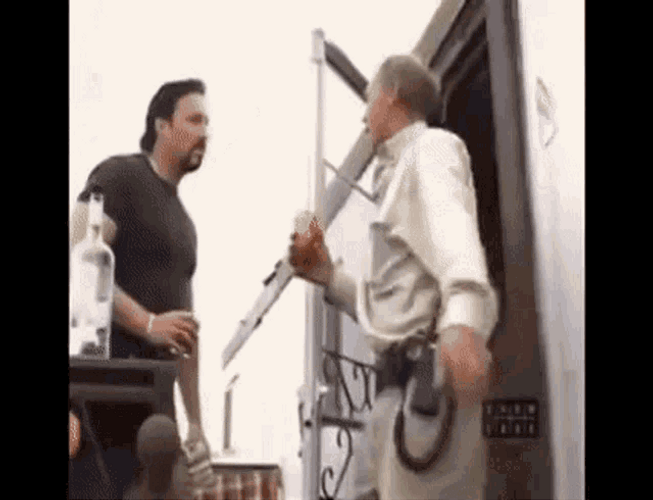 Jim Lahey Drunk Funny Fall Stairs Trailer Park Boys GIF