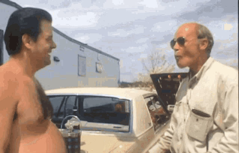 Jim Lahey Randy Trailer Park Boys Drinking Car Police GIF