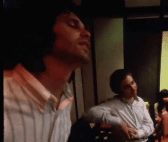 Jim Morrison Closed Eyes Flinching GIF