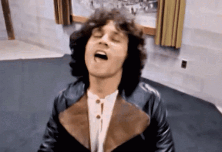 Jim Morrison Emotionally Singing GIF