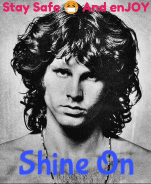 Jim Morrison Glitching Portrait GIF