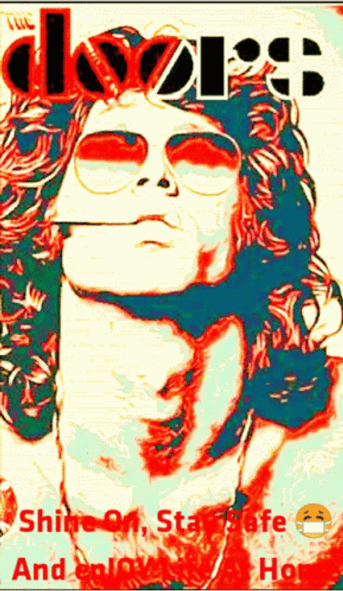 Jim Morrison Reggaetón Portrait GIF