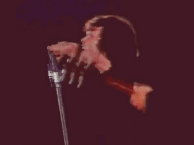 Jim Morrison Singing At Concert GIF