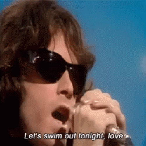 Jim Morrison Singing With Sunglasses GIF
