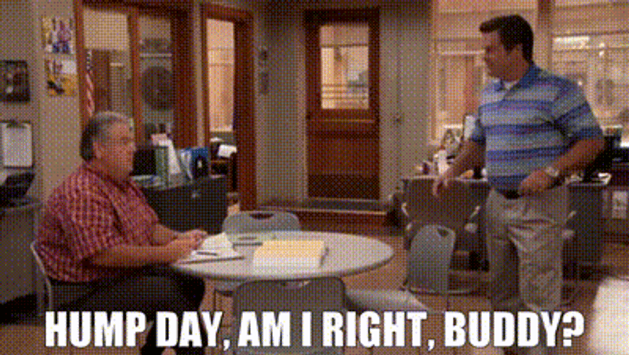 Jim O'Heir Wondering If Today Is Hump Day GIF