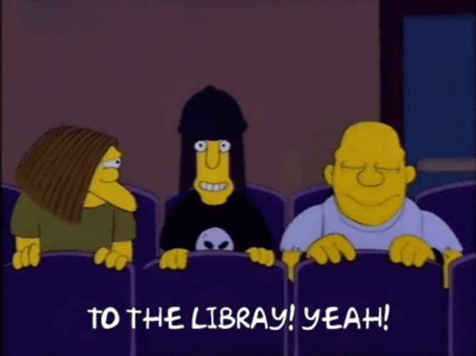 Jimbo Jones To The Library GIF
