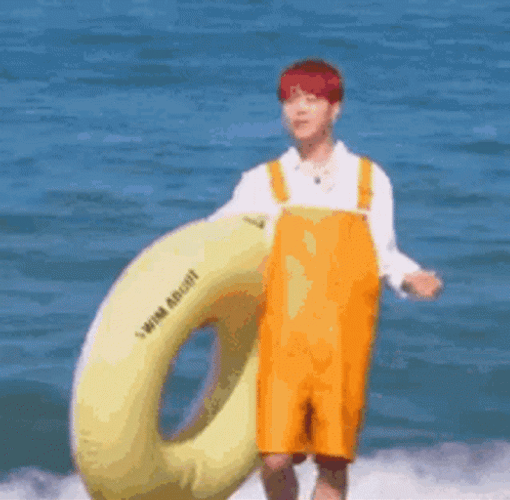 Jimin Being Cute Funny Beach GIF
