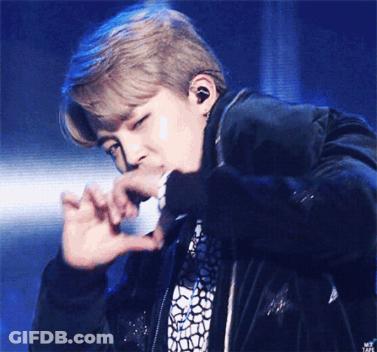 Jimin Circular Heart Hand GIF