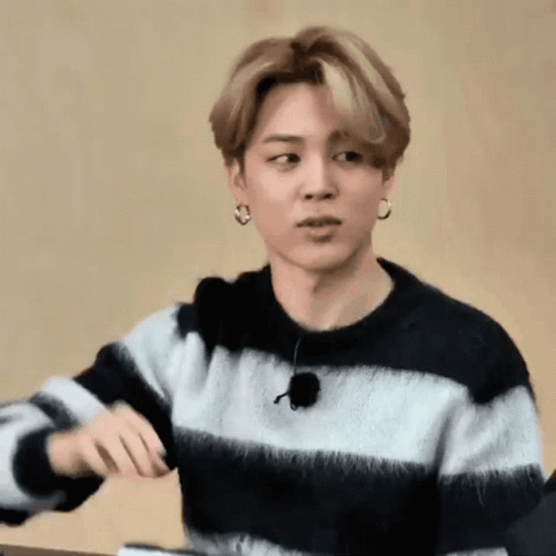 Jimin Hush Reaction GIF