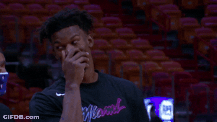 Jimmy Butler Face Cover GIF