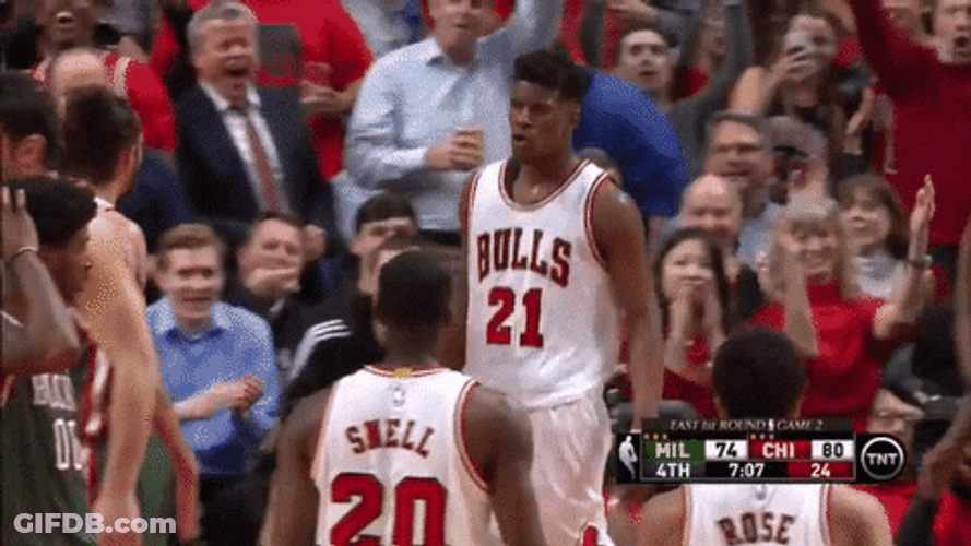 Jimmy Butler High Five GIF
