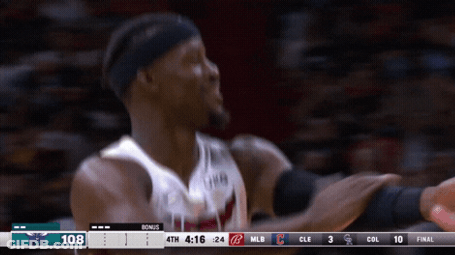 Jimmy Butler Rubbing His Arm GIF