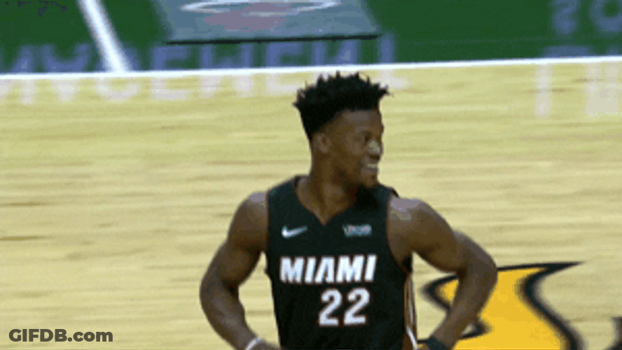 Jimmy Butler Running Smile GIF