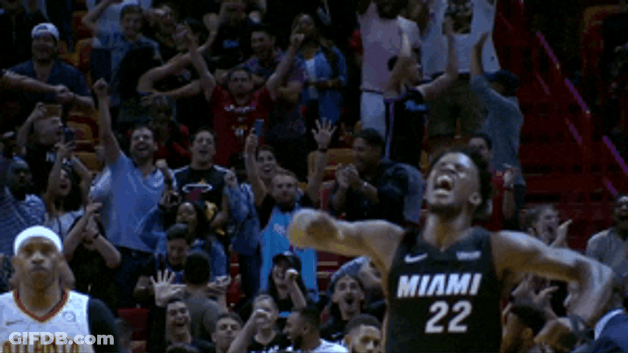 Jimmy Butler Shouting GIF