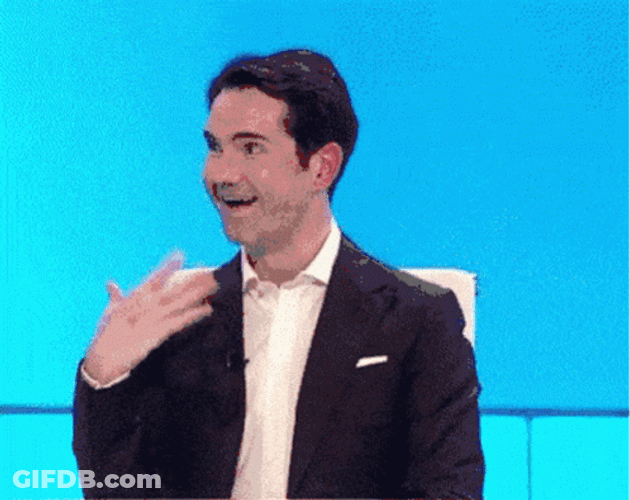 Jimmy Carr Surprised And Flattered GIF